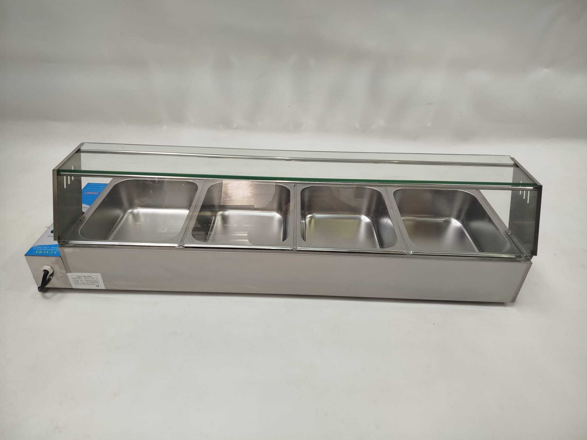 Vitrine Banho-Maria Com Cuvetes GN 1/2- NOVA