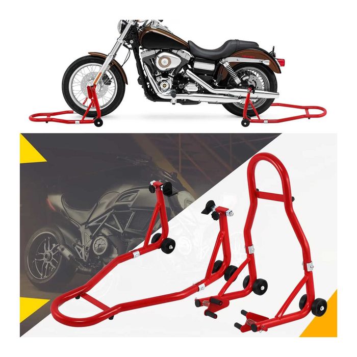 Cavalete universal moto - Suporte dianteiro/traseiro capacidade 450kg