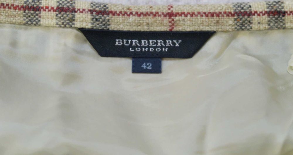 Burberry spódnica wełniano kaszmirowa w pattern vitage 42