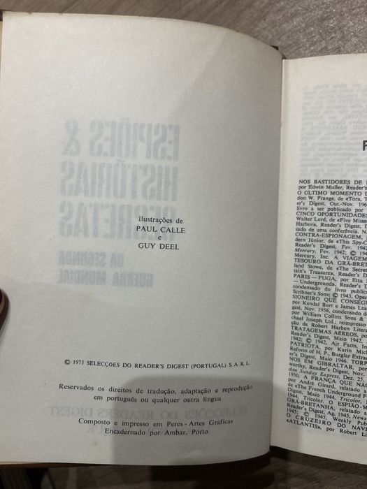 Espioes e historias secretas