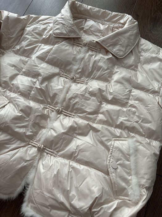 Kurtka Puchowa Nowa krótka rozm.  M/L szampan