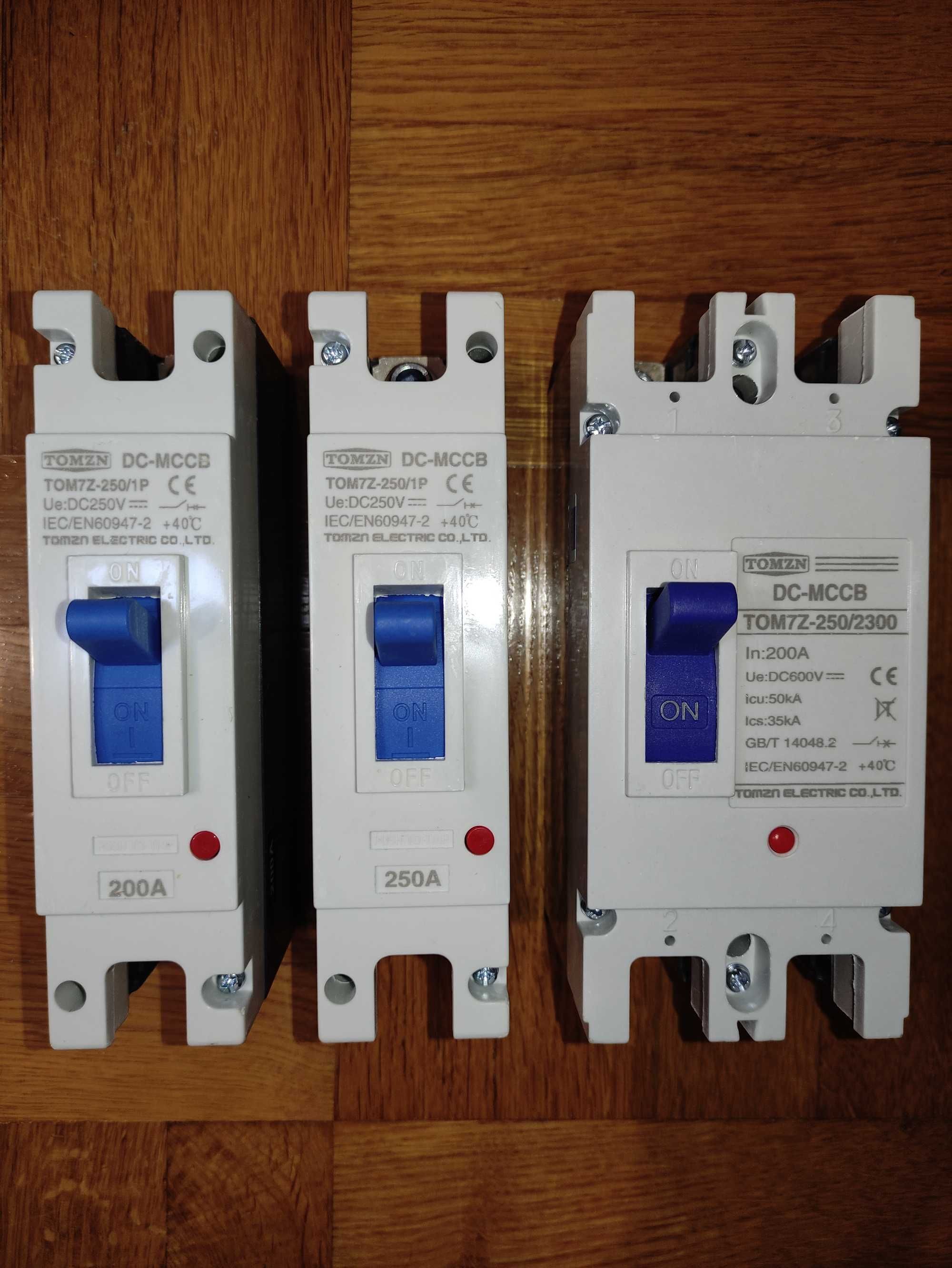 Автомат DC-Tomzn 1Р, 2P 16А,20А, 25А, 32А,40А,63A, 125А,УЗИП Держатель