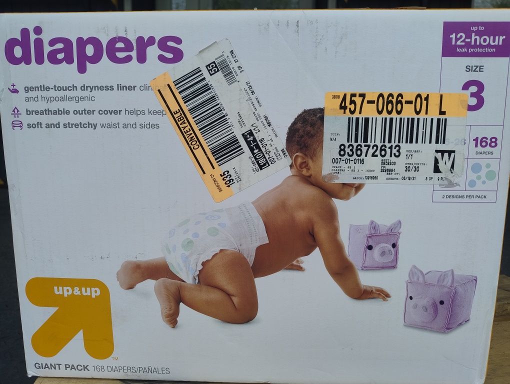 Підгузники Pampers Diapers 3 168 шт. США