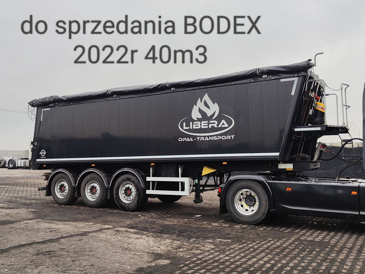 Naczepa wywrotka Bodex aluminiowa 2022r 40m3 SAF tarcza 1 właściciel