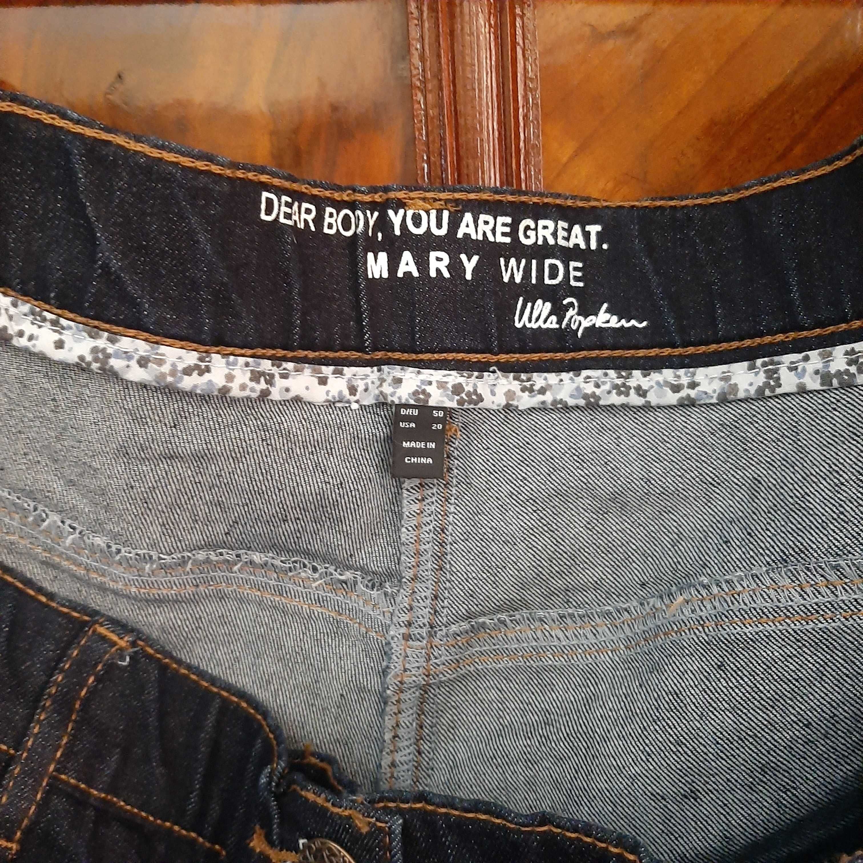 Spodnie jeans  luźne Ulla Popken  Mary 50