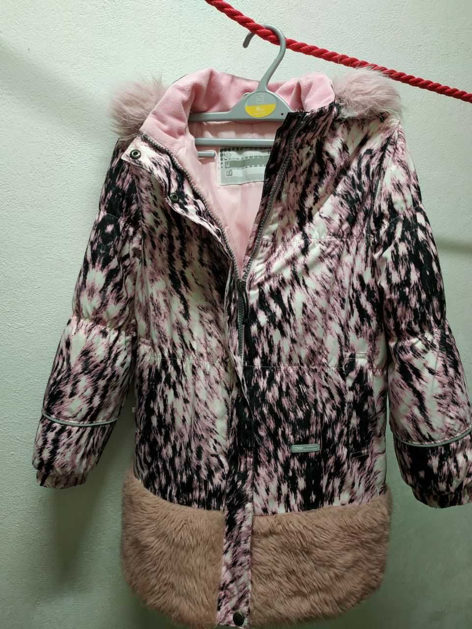Зимнее пальто для девочки Lenne 122