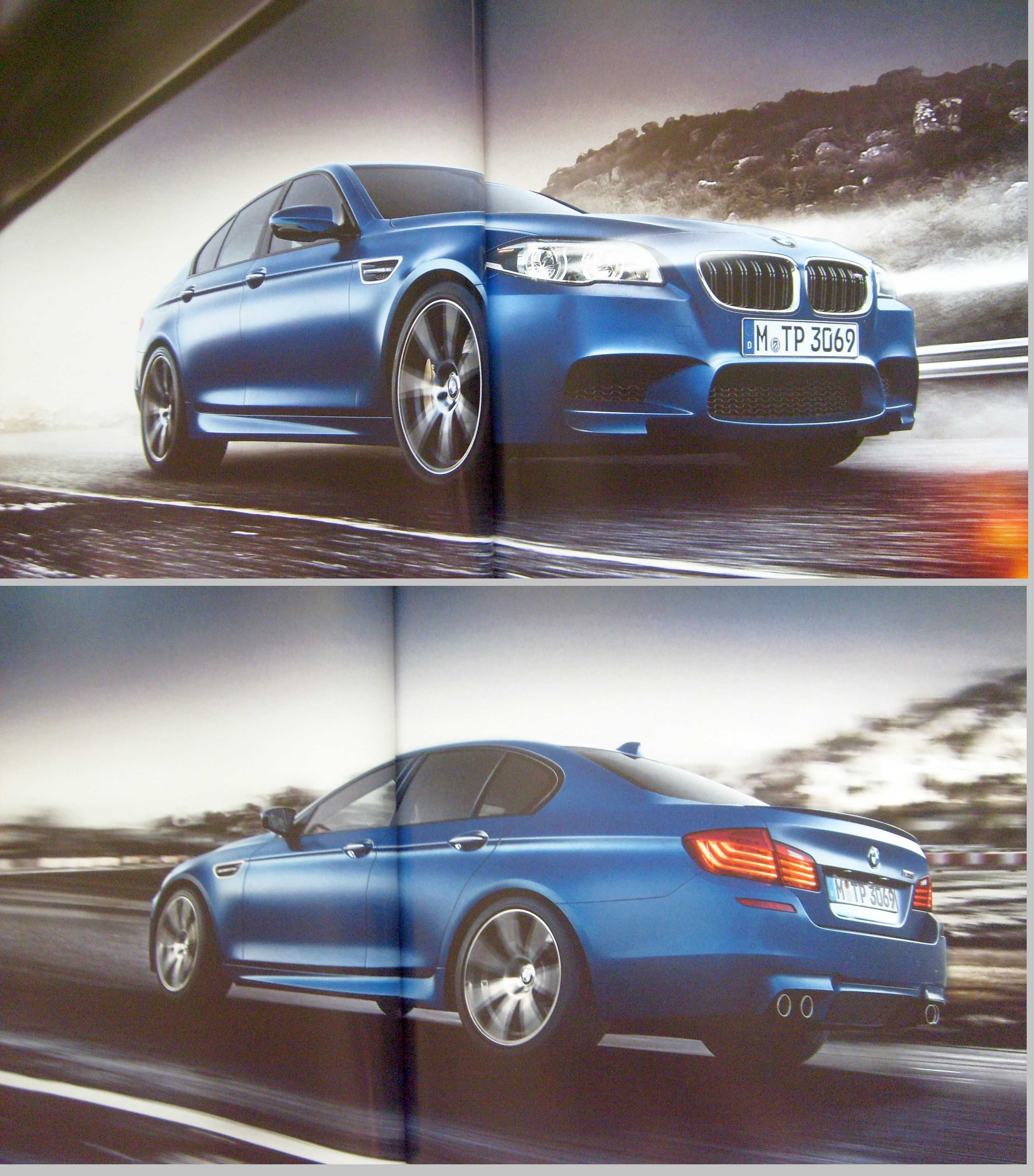 BMW M5 ( F10 ) M-POWER 2013 / obszerny prospekt - 46 stron, stan BDB