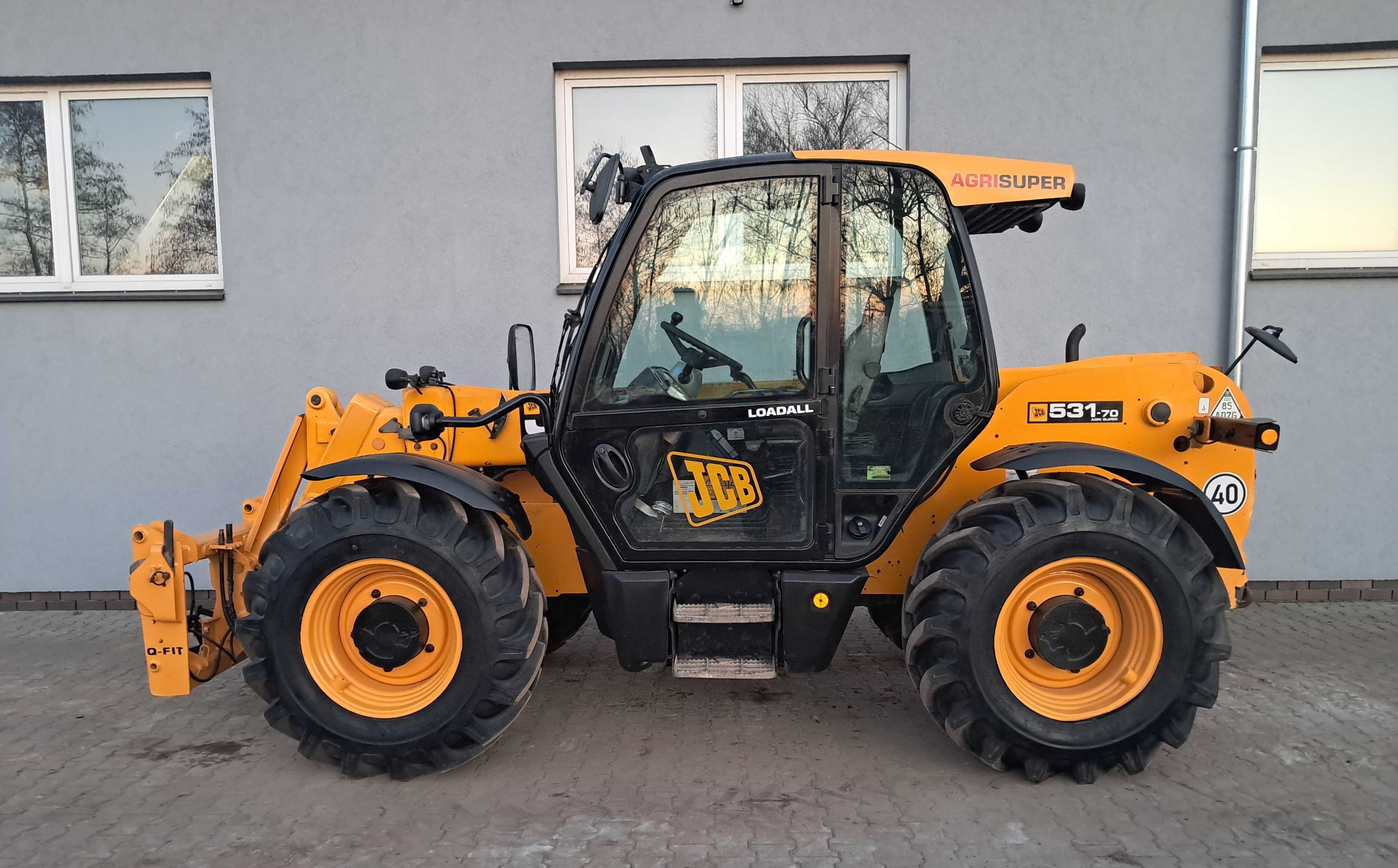 JCB 531-70 AGRI SUPER Oryginał NAJBOGATSZA WERSJA Klima 40km/h 130kM