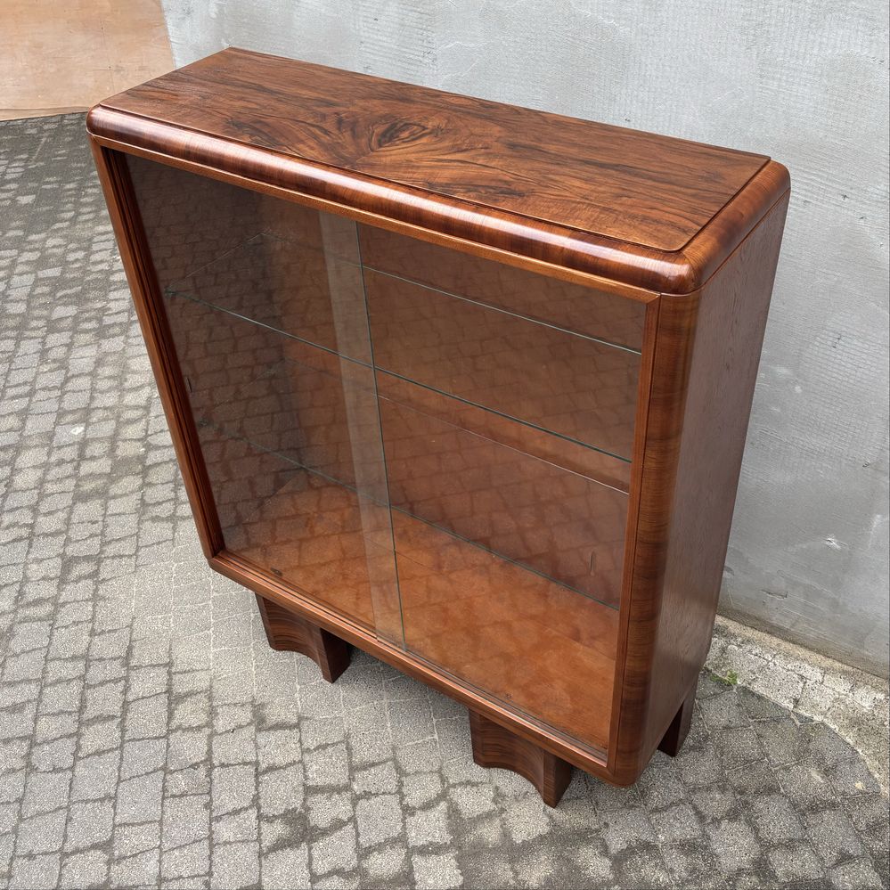 Witrynka Orzech Art Deco Antyk Po Renowacji Idealna
