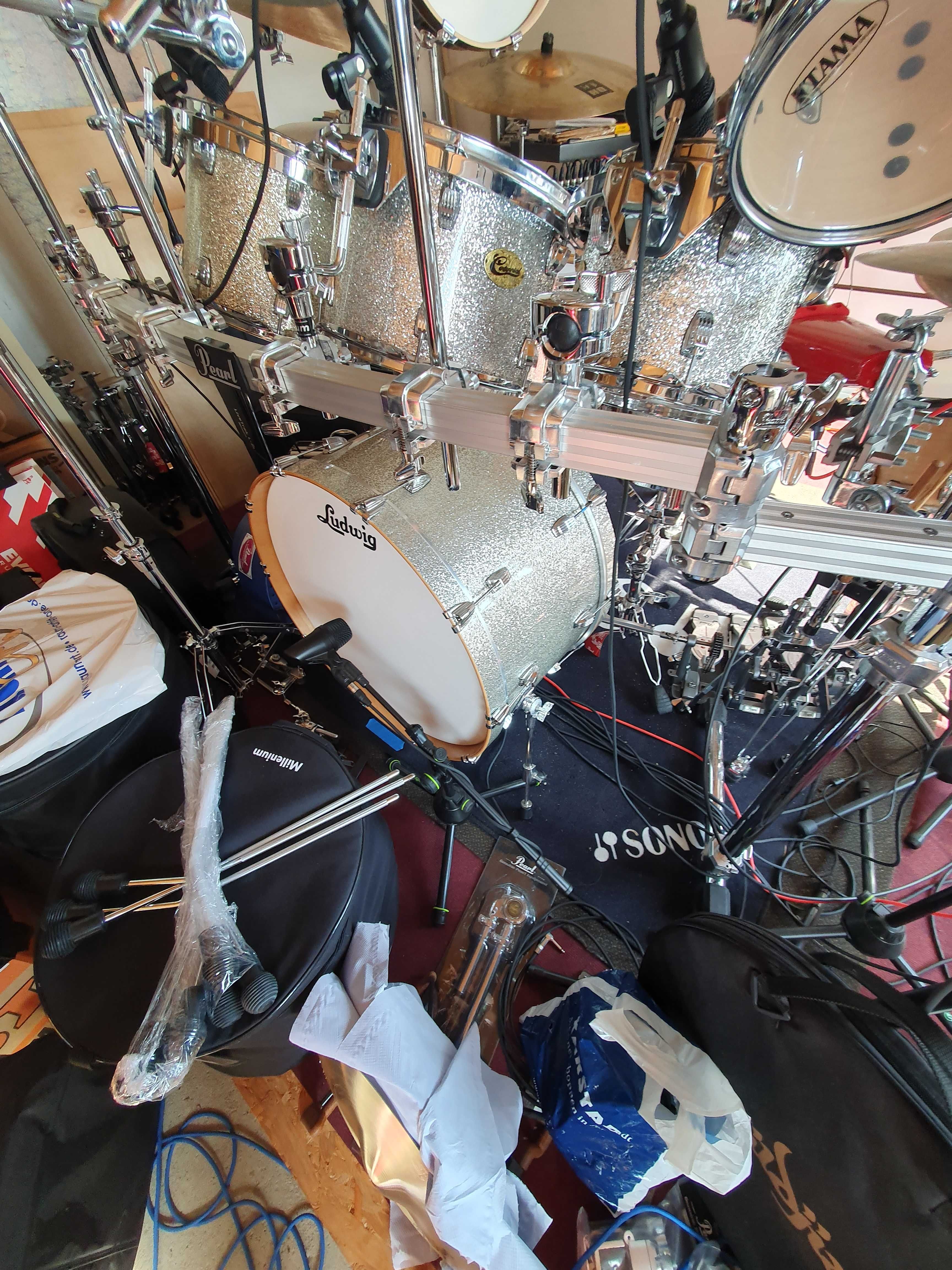 Perkusja Ludwig Centennial Zep Shell Set (Bonham) Maple Silver Sparkl
