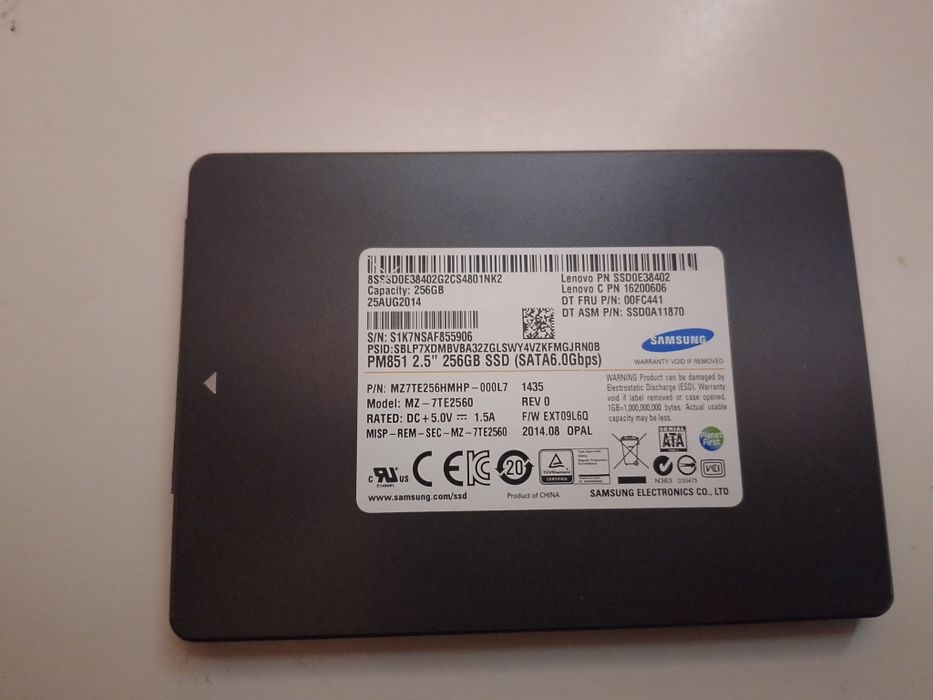 Dysk SSD Samsung 256Gb