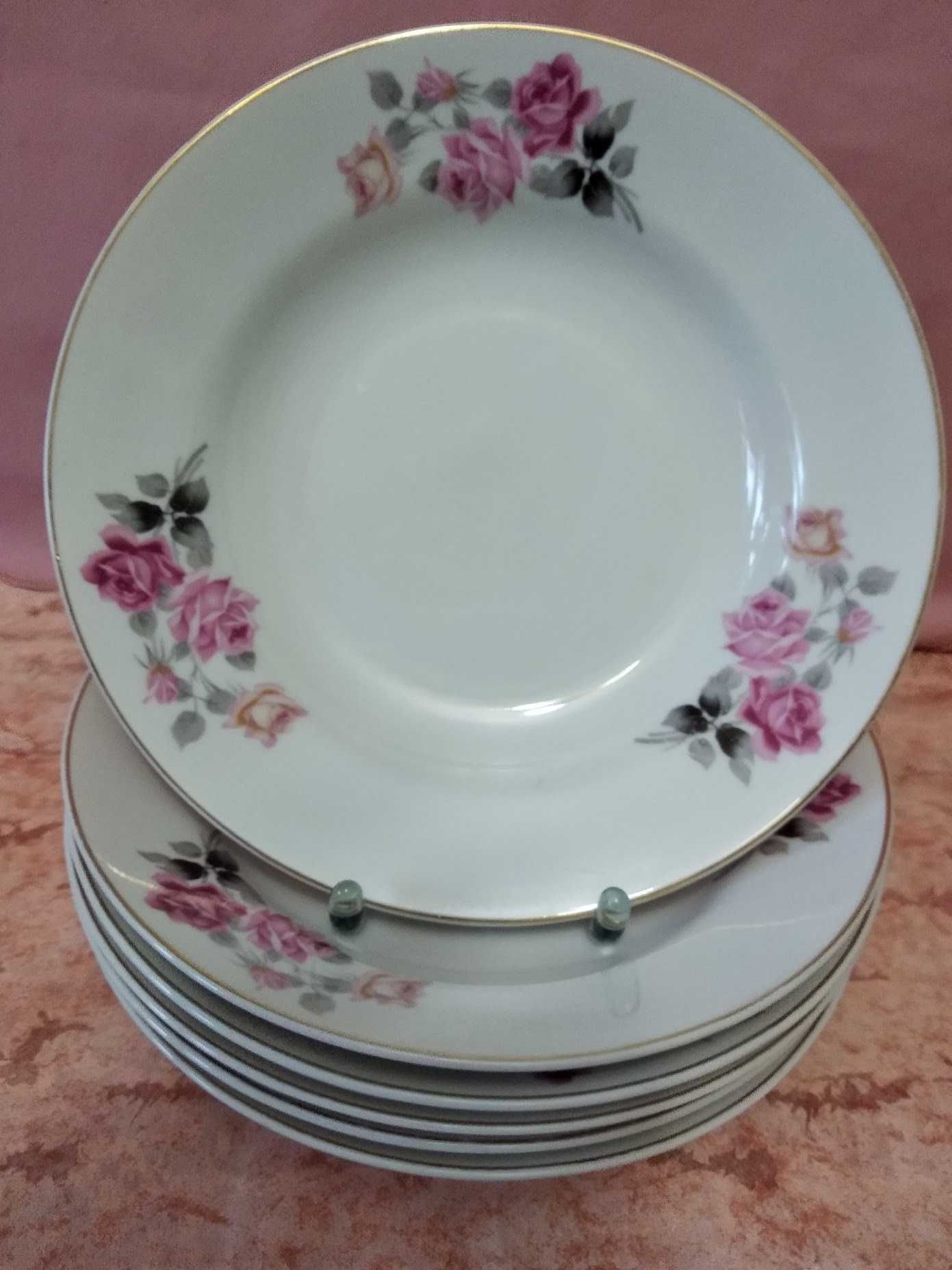 Винтажные тарелки, Япония, 6 шт., ГДР, 6 шт., Royal Porcelaine, 2 шт.