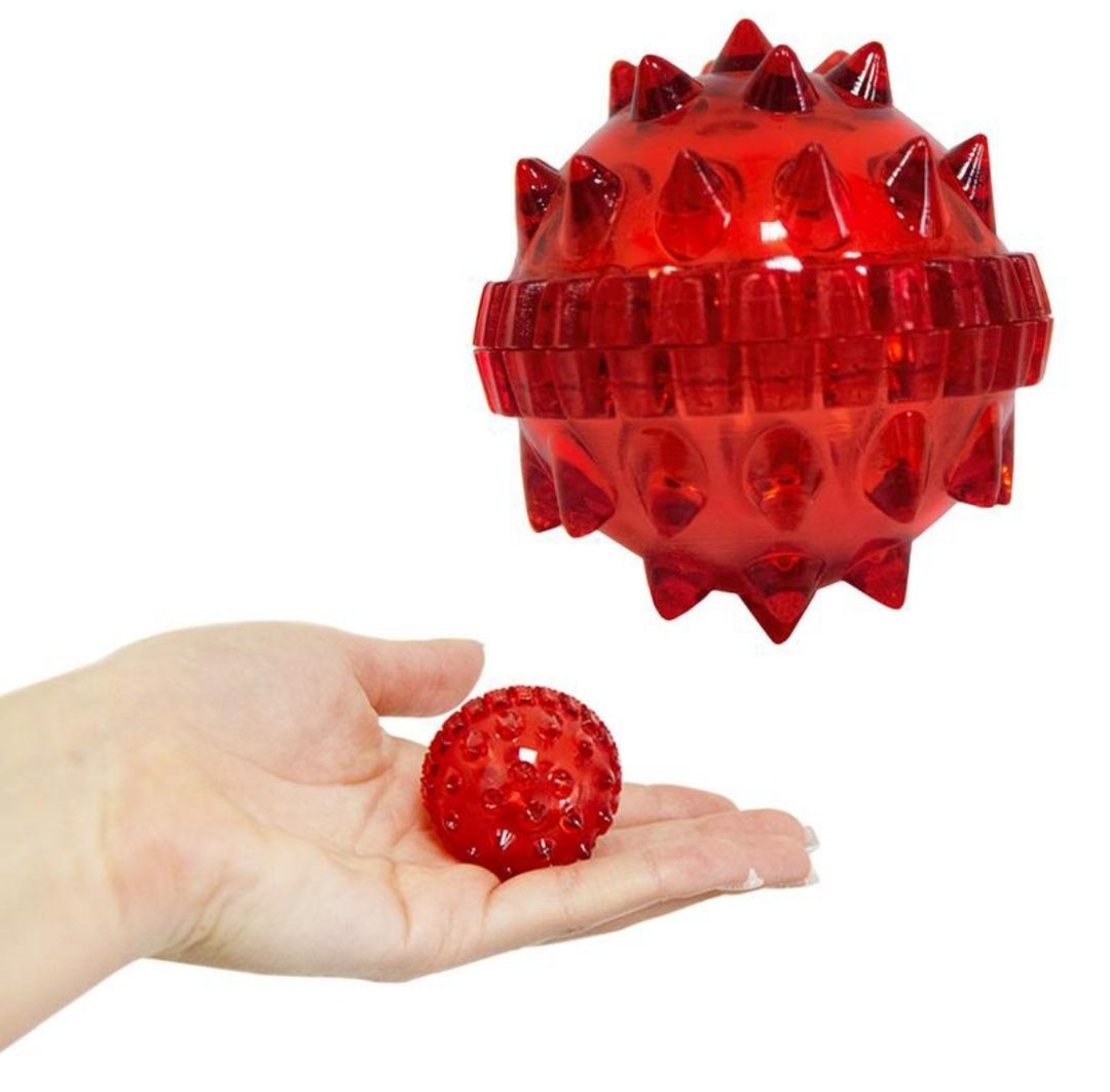 Набір су джок кулька (4х4.5 см) та масажне кільце для пальців 2 штуки