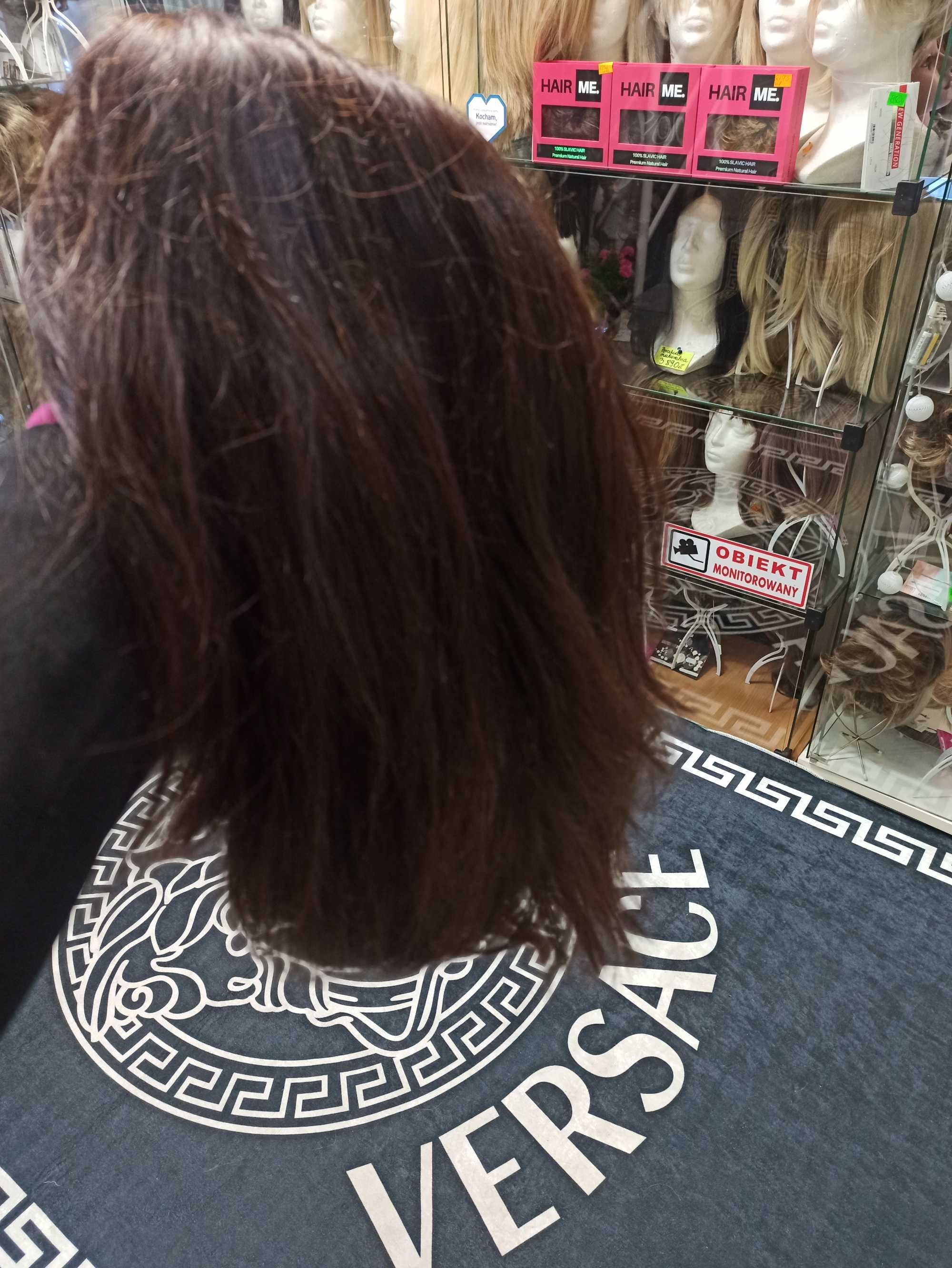 Peruka naturalna  bez grzywki bob Wenacja m-p lace by Nessaja
