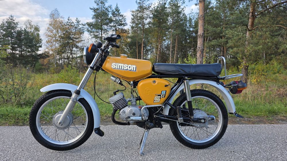 Simson s51 4 biegowy Zarejestrowany ddr miodowy ifa dostawa pod dom