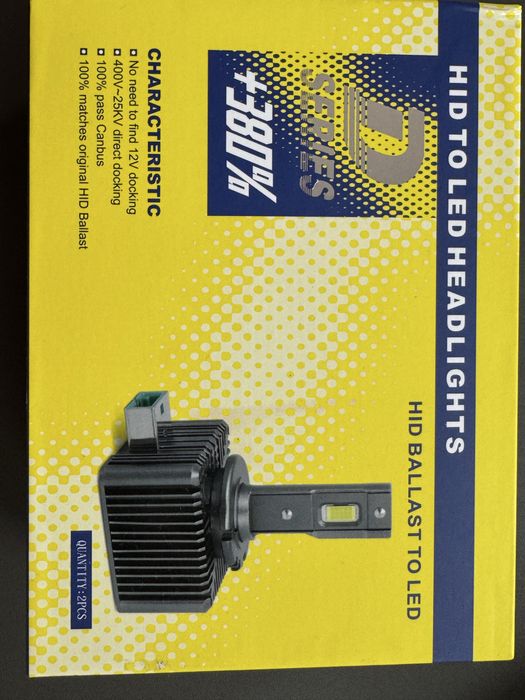 Żarówki LED D5S – zamienniki żarników, +380% światła!