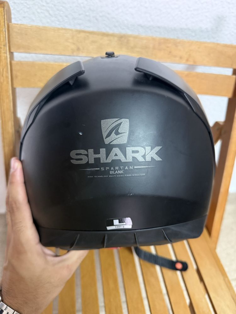Capacete Shark Spartan + Cardo Freecom 1+