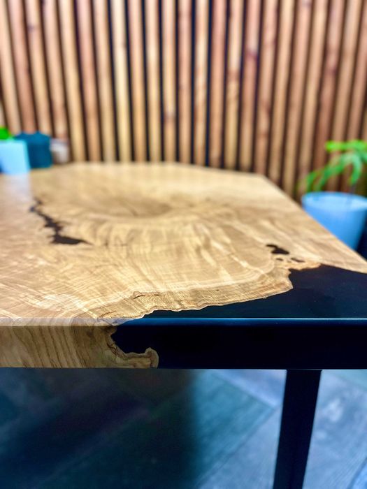 Stolik kawowy duży dębowy salon dąb loft lite drewno monolit