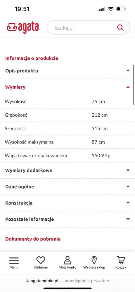 Narożnik  w idealnym stanie Altea 315x212