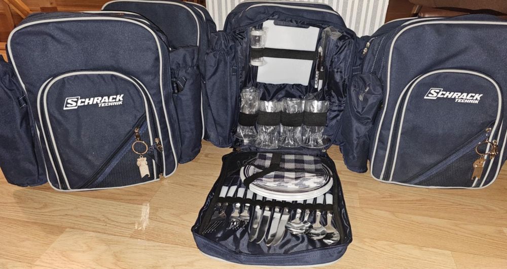 Sprzedam 5 plecaków piknikowych w pełni wyposażonych