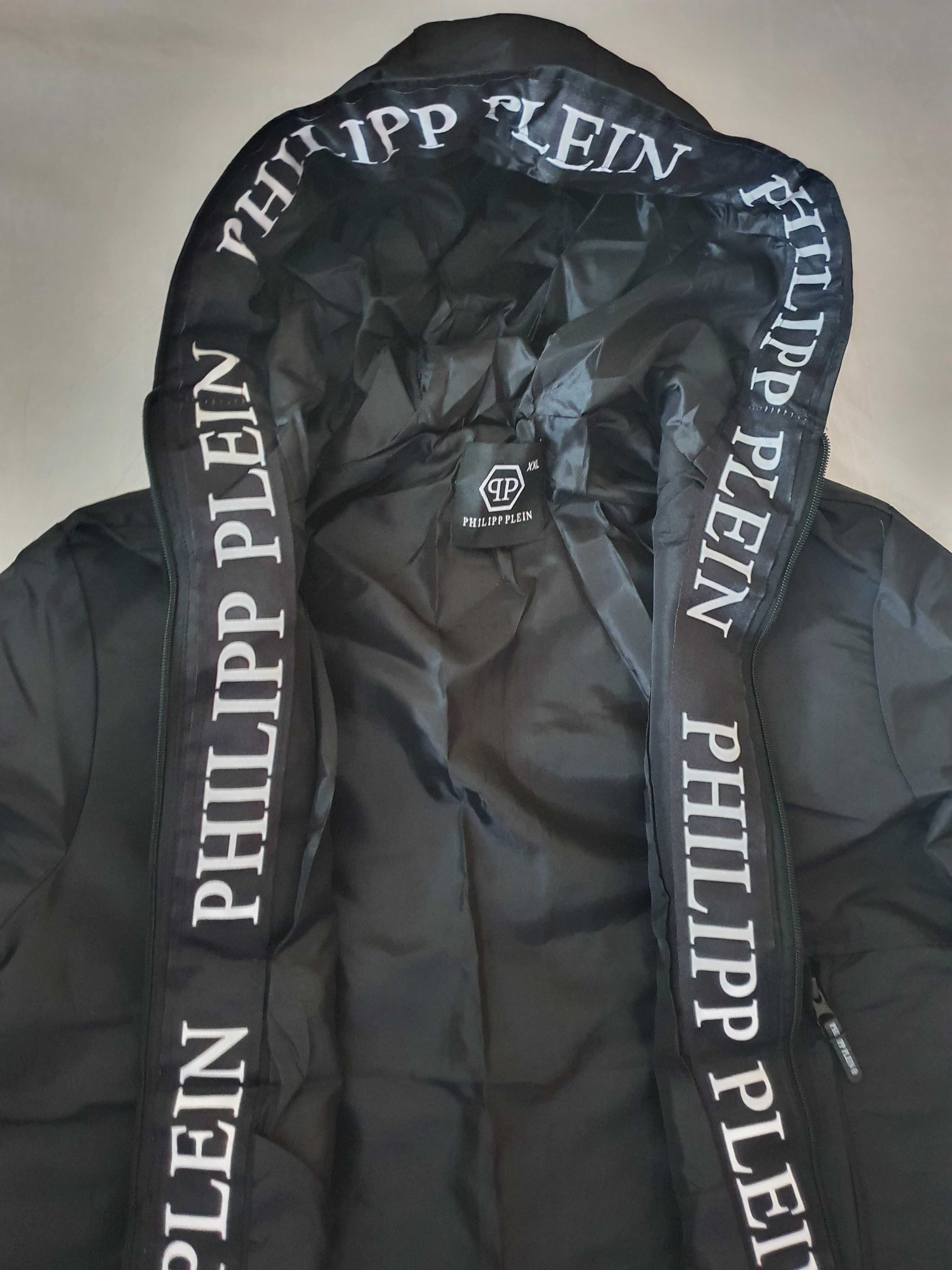 NOWA męska kurtka Philipp Plein przeciwdeszczowa PP wiatrówka L XL