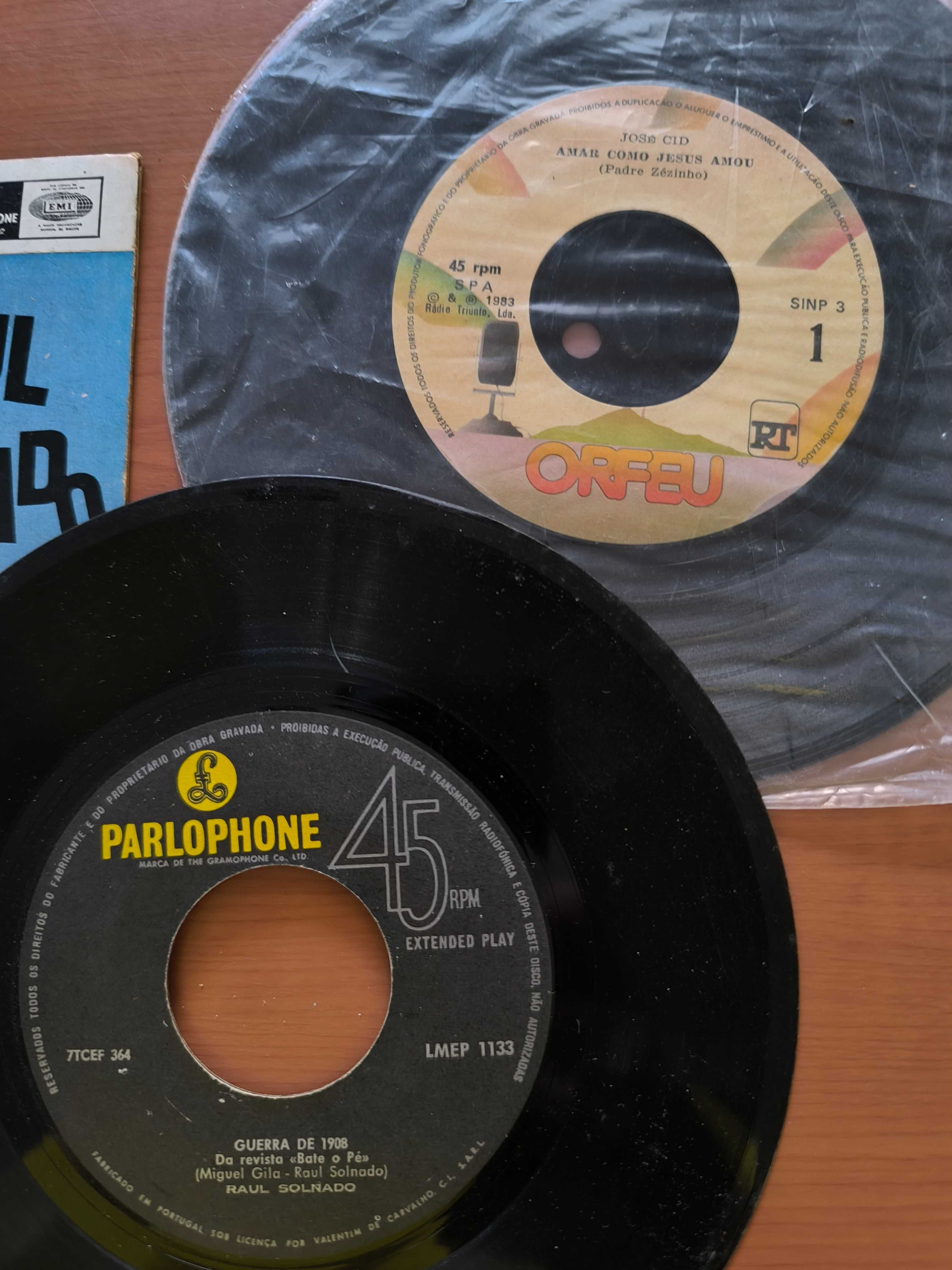 Lote de discos Pequenos Raul Solnado