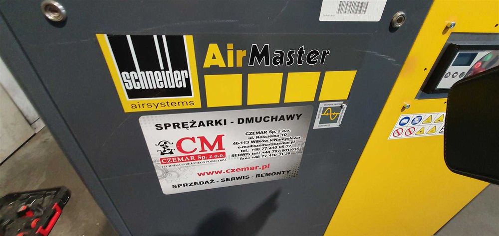 SPRAWNA!!! Sprężarka śrubowa SCHNEIDER AMK15-10XVS 15kW 1,25m³ S009113