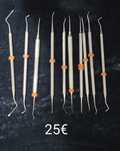 Instrumentais de dentária diversos