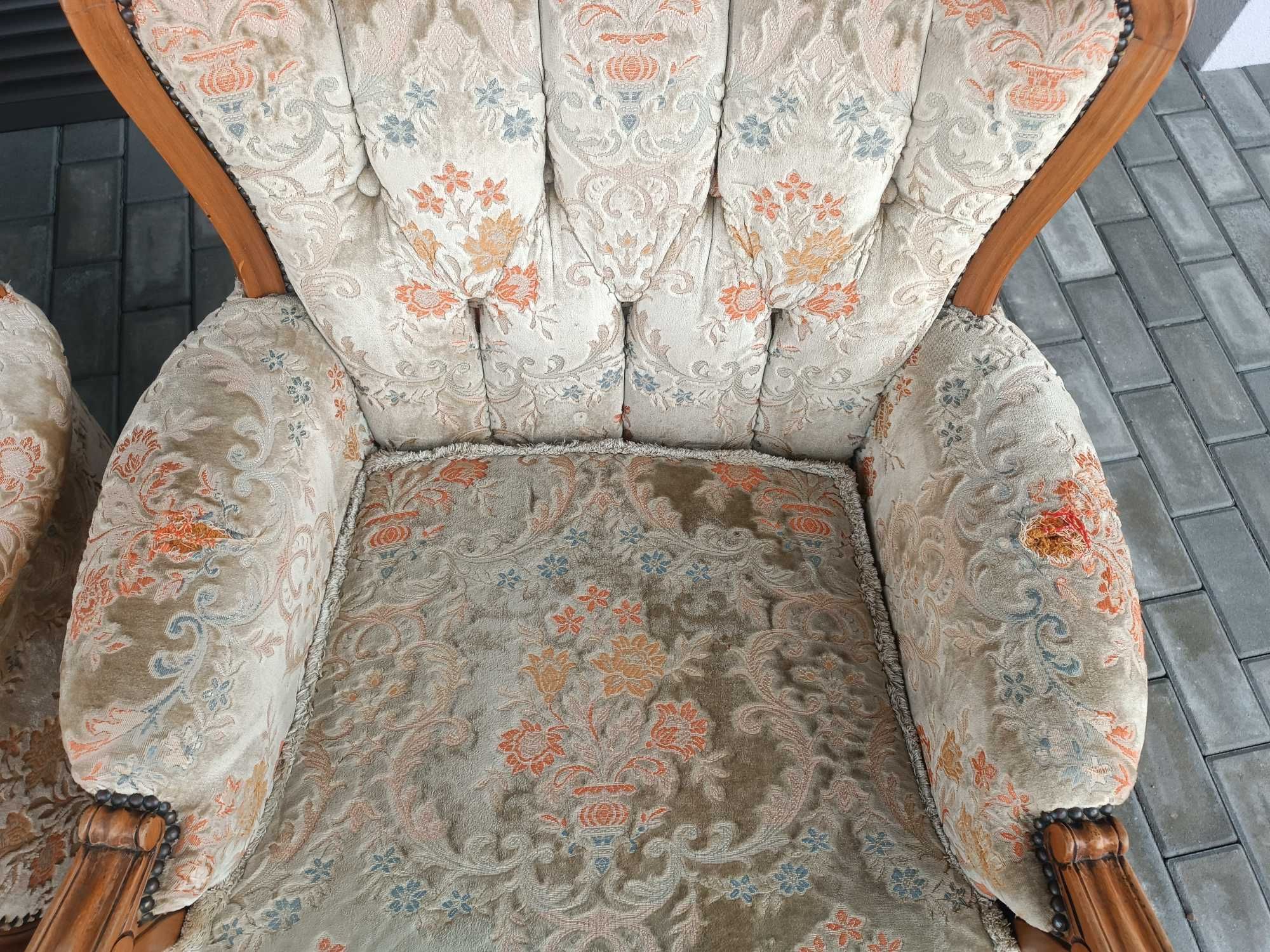 Salon Ludwik sofa fotele ława