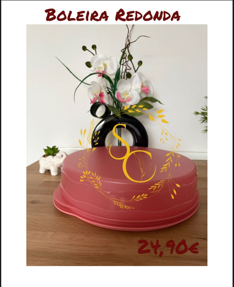 Boleira redonda - tupperware