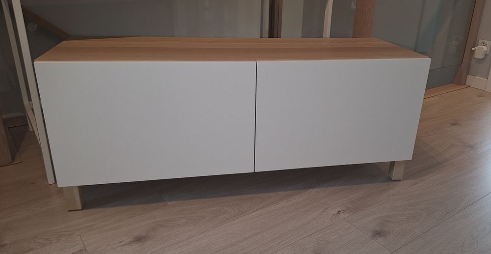 Szafka IKEA BESTÅ – biała/dębowa