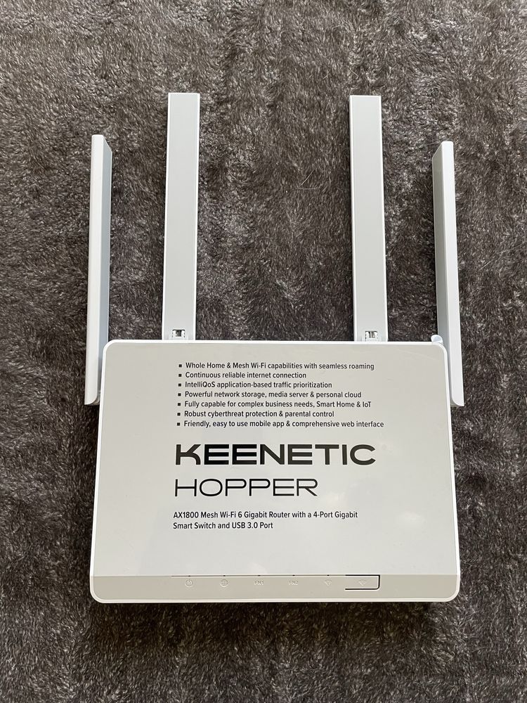 Маршрутизатор Keenetic Hopper (KN-3810) WiFi6 / AX1800 / 1 Гбіт/с