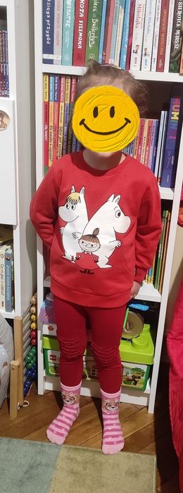Muminki. Dresowa bluza Lindex. Rozmiar 110