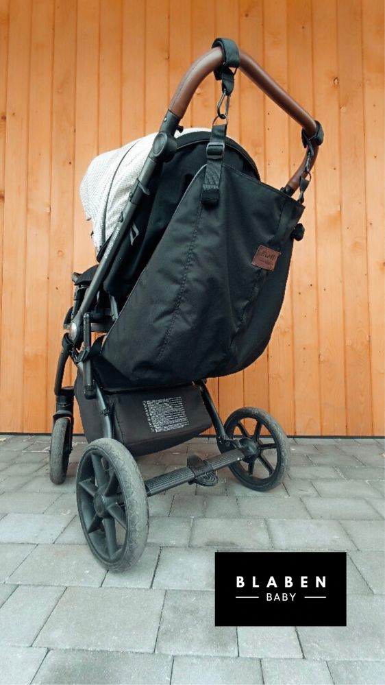 Hamak do wozka z pasem bezpieczeństwa blaben baby black
