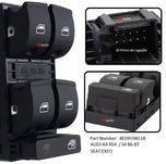 Comando Interruptor de vidro AUDI A4 S4 B6 B7