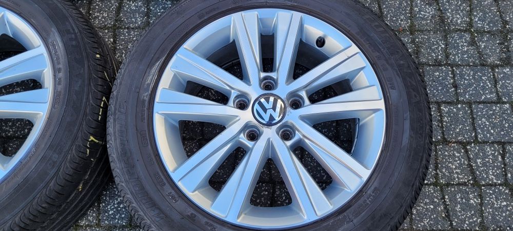 16" Alufelgi VW oryginal 5x112 6,5j et50 +205/55/16 Passat Golf Touran