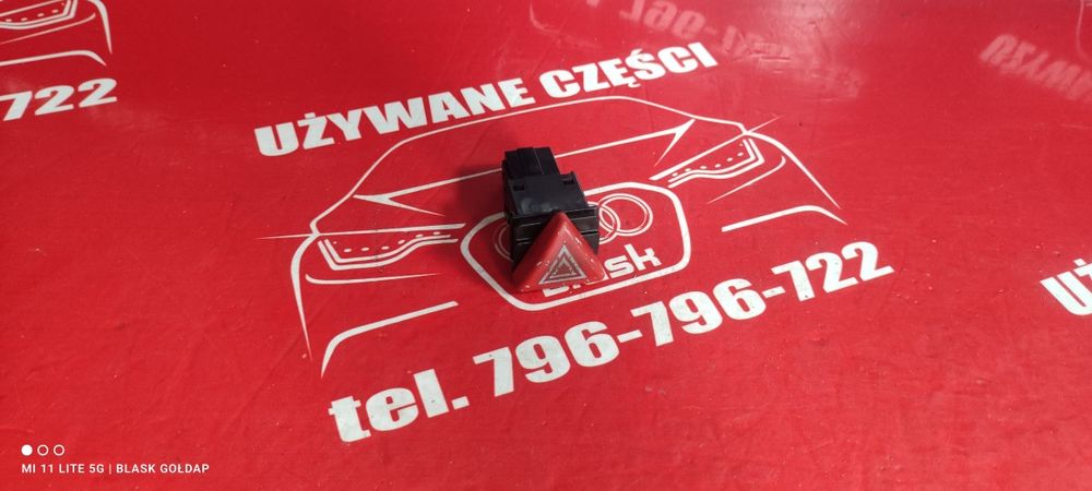 Włącznik Świateł Awaryjnych 6 Pinów  Audi A3 8P 1.6 3D 03 Blask Gołdap