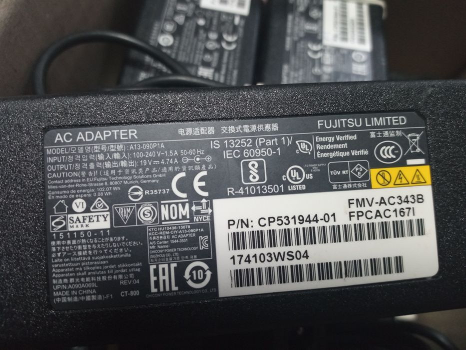 Електрошрот Fujitsu Asus 5.5*2.5 90w 19V 4.74A оригінал блок живлення