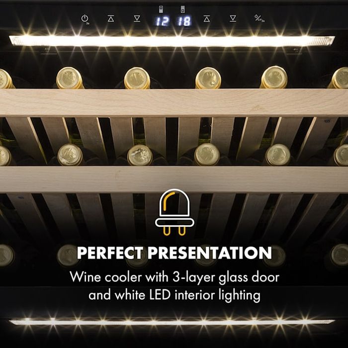 Nowa Winiarka Chłodziarka Lodówka na Wino Klarstein Vinovilla Duo 79
