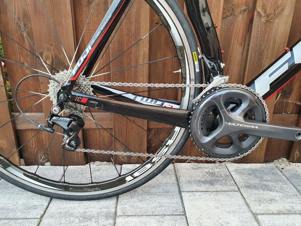 Rower szosowy carbon, koła carbon, Fuji Transonic,  rozmiar 58, XL