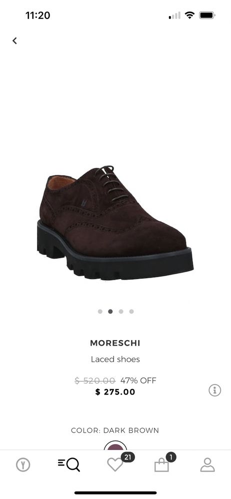 Лофери оксфорди Moreschi Armani