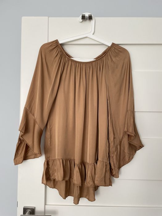 Koszula Lejąca Mihos Jedwabna Jedwab Nowa Włoska Satynowa Elegancka