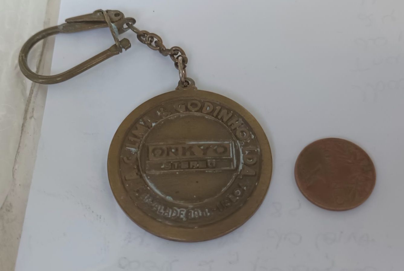 Medalhas de bronze com porta chaves