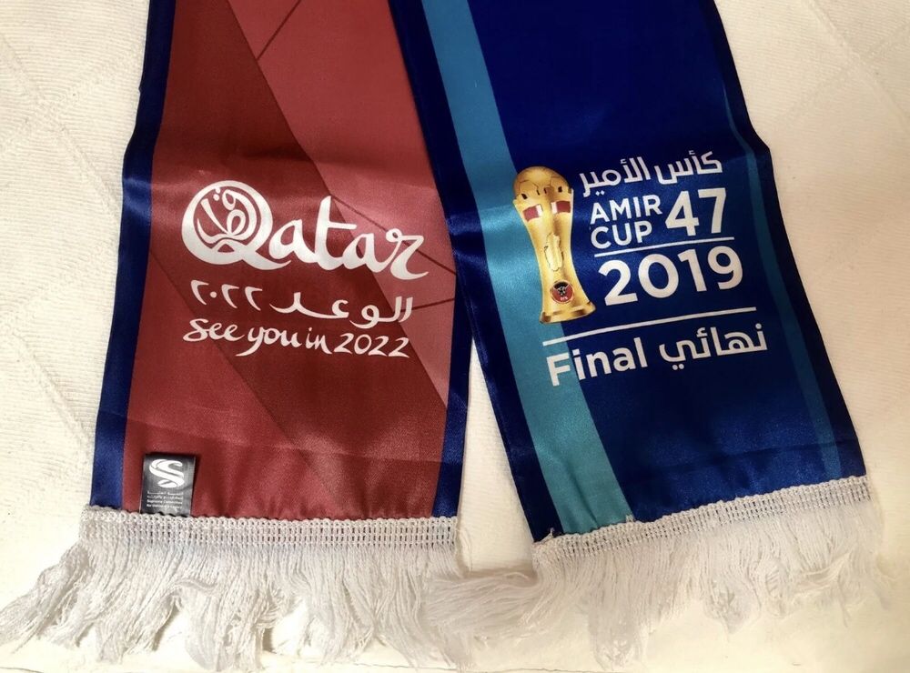 Mundial Futebol Qatar 2022 Cachecol | Inauguração Estádio Al Wakrah