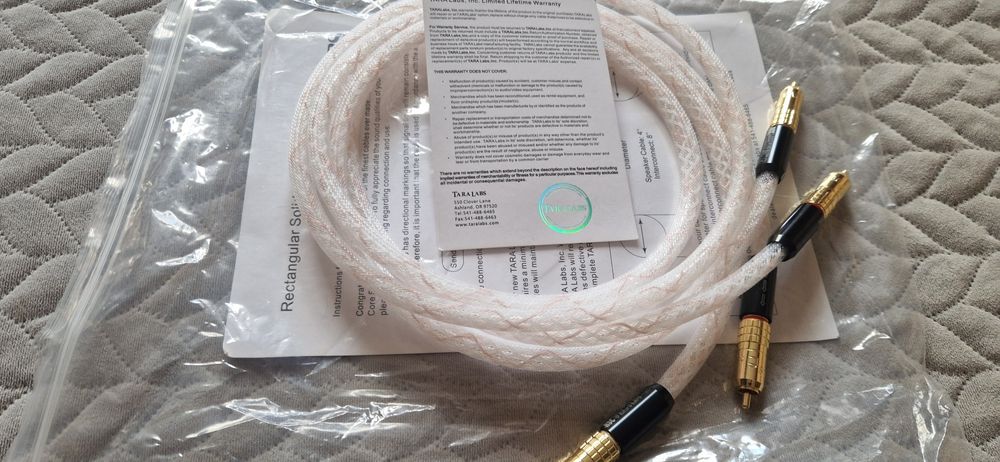 Kable RCA Tara Labs RSC Vector2 2X1,5m jak nowe !