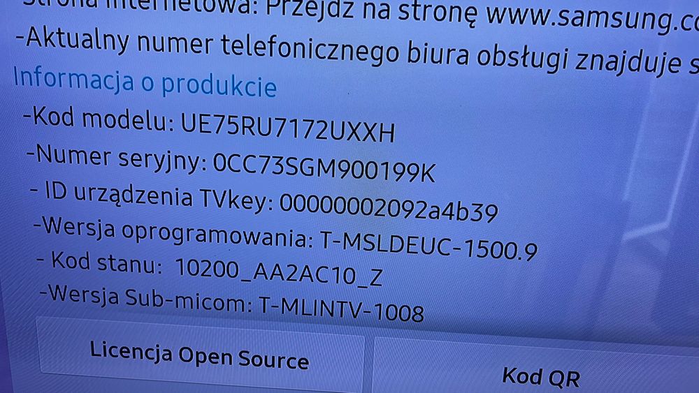 Telewizor Samsung 75 cali