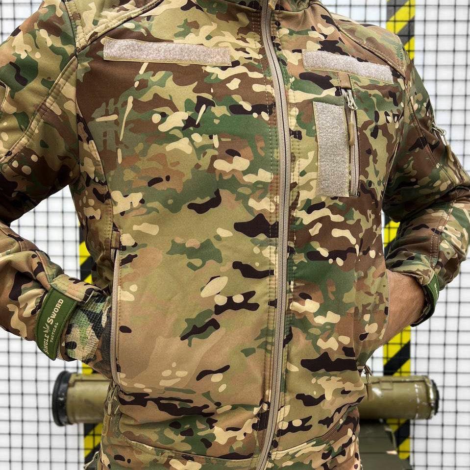 Куртка мультикам Softshell софтшел тактична multicam курточка зсу