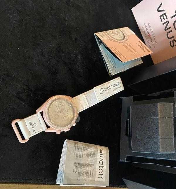 Omega x Swatch Biocéramique Venus - SO33P100 Glossy Pink Dia