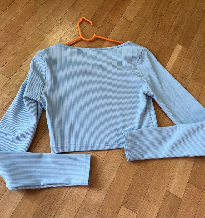 Костюм в рубчик топ та спідниця міді S-M