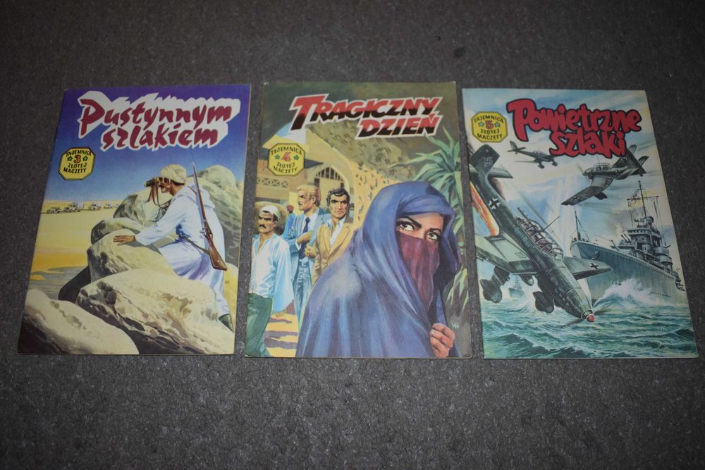 Tajemnica Złotej Maczety komiksy PRL komiks 3szt